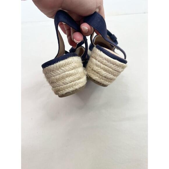 LifeStride Katrina 2 Shoes Size US 8.5 Navy Blue Espadrilles Wedge Canvas - Picture 6 of 13